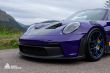 Avery SWF Power Purple Metallic Gloss Autofolie Porsche GT3 RS foliert