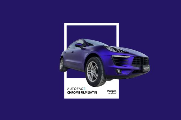 So-Fine Chrome Film AF-50500M Purple Satin Car Wrapping Autofolie
