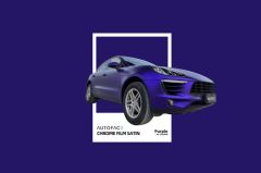 So-Fine Chrome Film AF-50500M Purple Satin Car Wrapping Autofolie