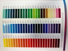 Farbkarte der Metamark M7 Serie Plotterfolie die die verfügbaren Farben und deren Anwendungsmöglichkeiten zeigt 