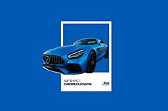 So-Fine Chrome Film AF-50600M Blue Satin Car Wrapping Autofolie