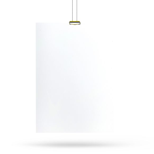 3M 2080-HG10 White Hochglänzend A4 Muster