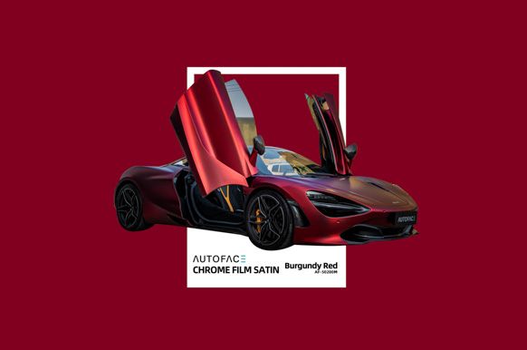 So-Fine Chrome Film AF-50280M Burgundy Red Satin-Autofolie