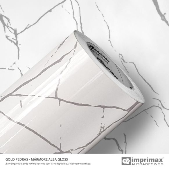 Imprimax marmoroptik Weißgrau Decormax-Gold Pedras Marmore Alba Gloss