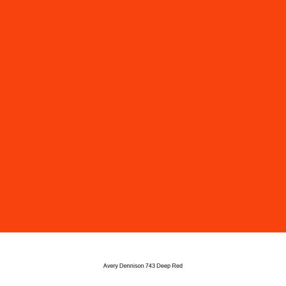 Avery 743 Deep Red Glänzend