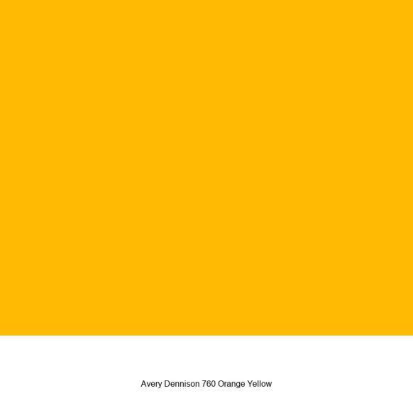 Avery 760 Orange Yellow Glänzend
