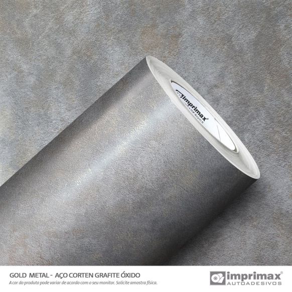 IMPRIMAX Metallfolie Grau dekorfolie moebelfolie Aco Corten Grafite Oxido