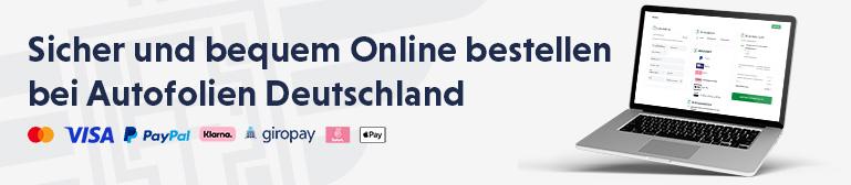 Onlinebezahlung mit PayPal, Kreditkarte, Klarna, giropay, Sofort und Apple Pay